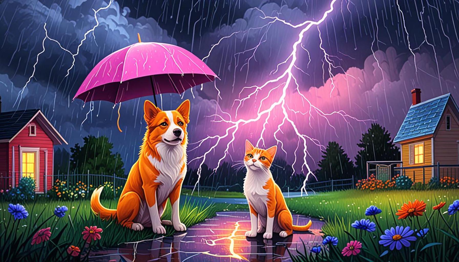 How to Protect Dogs  Cats During Thunderstorms Essential Tips