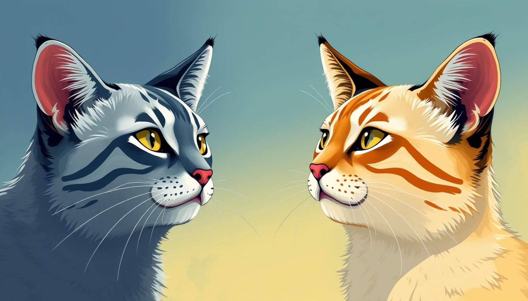 Comparison between Cat Breeds: Persians vs. Siamese